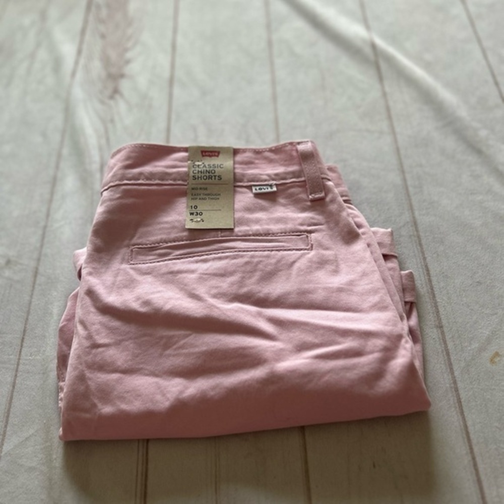 Levi's Pink Bermuda Shorts Casual Cotton Blend